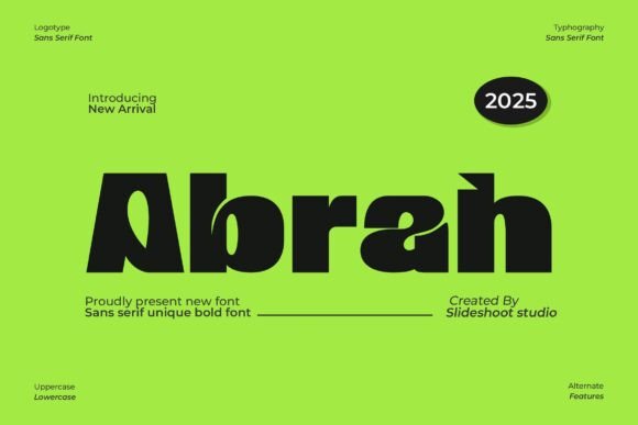 Abrah: A Bold Sans Serif Font for Modern Branding