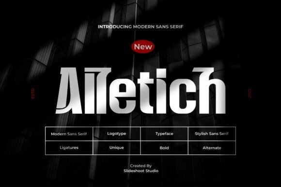 Alletich: The Modern Sans Serif Typeface for Handmade Brands