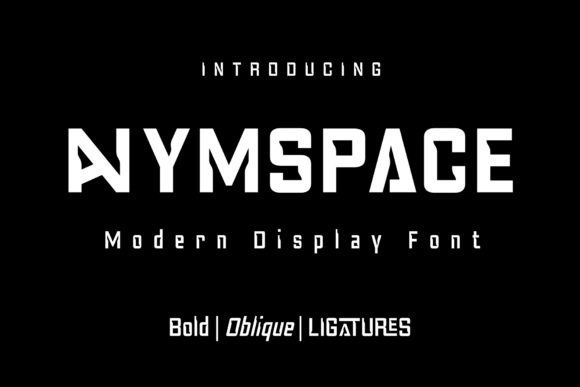 Anymspace: The Futuristic Display Font for Modern Branding