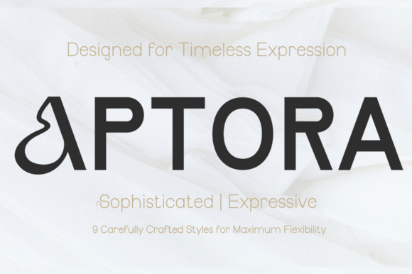 Aptora: The Modern Display Typeface for Elevating Your Brand