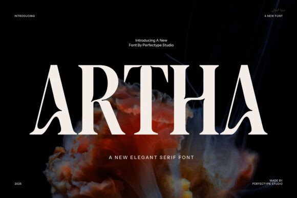 Artha: A Modern Serif Typeface for Digital Branding