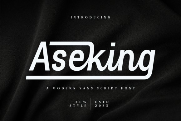Aseking: A Bold Modern Script Font for Dynamic Branding