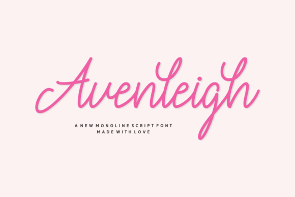 Avenleigh: A Modern Script Typeface for Warm Brand Identities