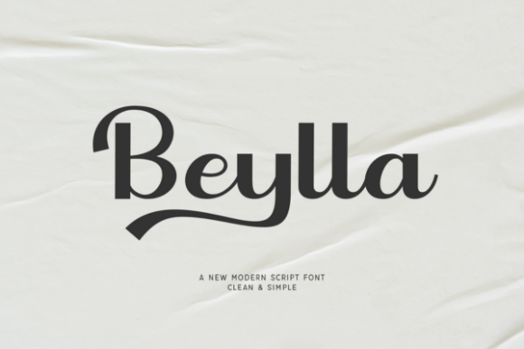 Beylla: The Modern Script Typeface for Campaign Design