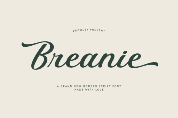 Breanie: A Modern Script Typeface for Elevated Web Design