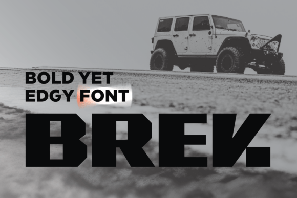 Brek Font for Bold Web Design