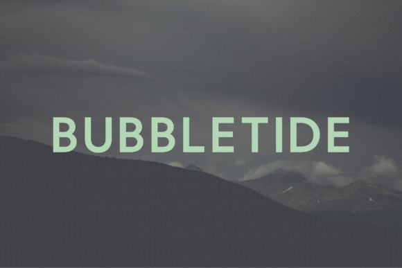 Bubbletide: A Modern Sans Serif Font for Web Design