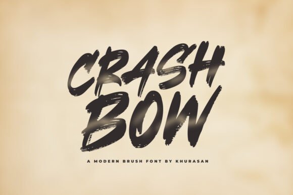 Crashbow: A Quirky Brush Typeface for Bold Brand Identity