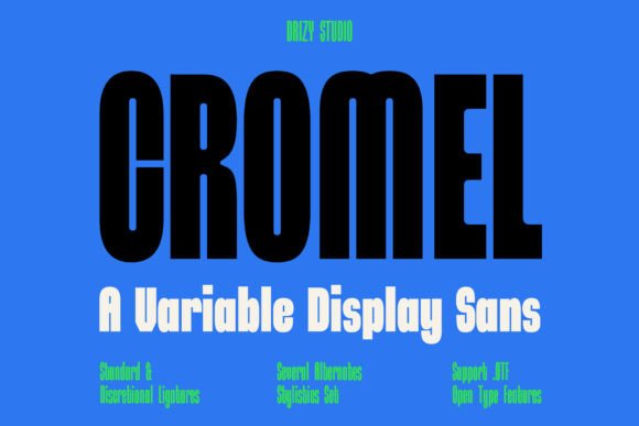 Cromel: A Modern Sans Serif Typeface for Contemporary Branding