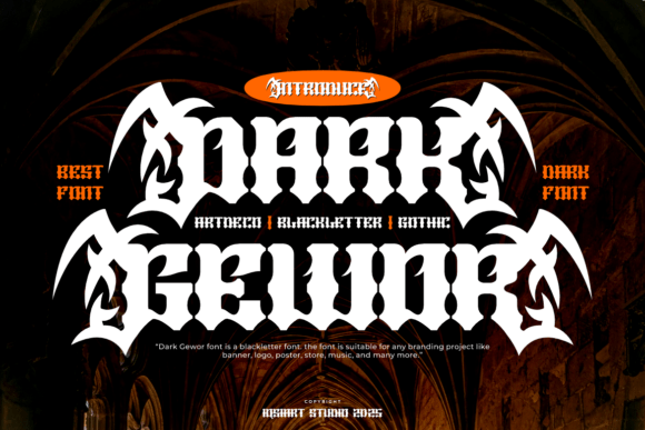 Dark Gewor: A Bold Blackletter Font for Modern Web Design