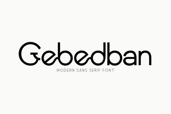 Gebedban: A Modern Sans Serif Font for Bold Branding