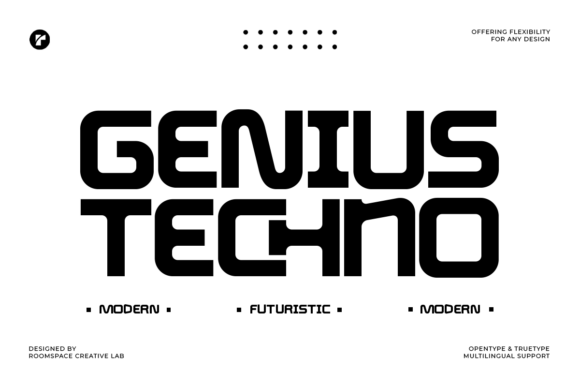 Genius Techno: The Futuristic Typeface That Redefined My Brand Identity