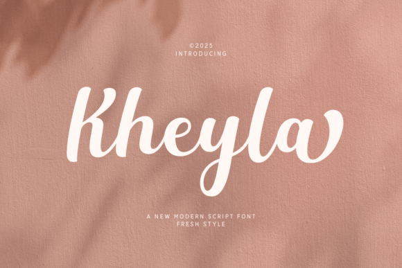 Kheyla: The Modern Script Typeface for Editorial Design