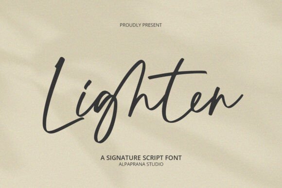 Lighten: The Handwritten Script Font That Elevates Your Brand Identity