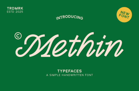 Methin: The Handwritten Serif Typeface for Modern Editorial Design