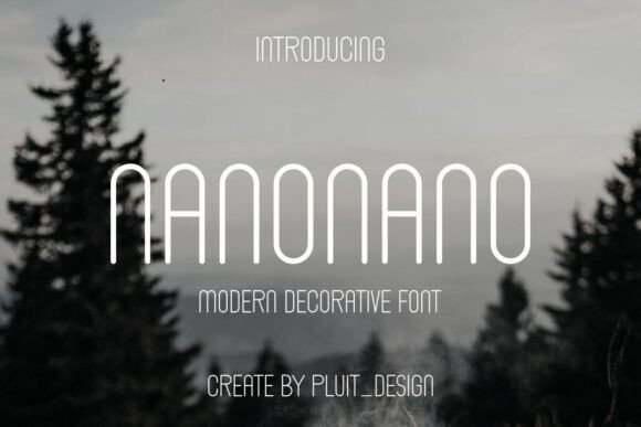 Nanonano: The Futuristic Serif Font for Modern Branding