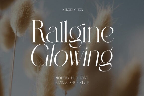 Rallgine Glowing: The Modern Serif Font for Handmade Brands