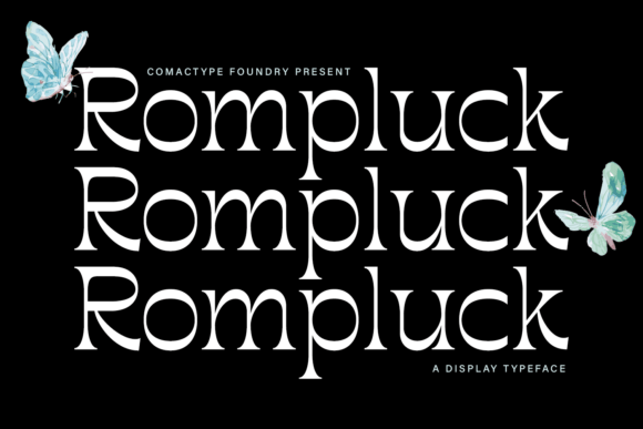 Rumpluck Typeface: A Luxurious Display Font for Web Design