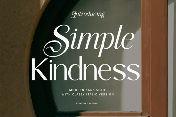 Simple Kindness: The Modern Sans Serif Typeface for Polished Web Design