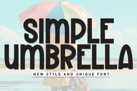 Simple Umbrella Font for Web Design