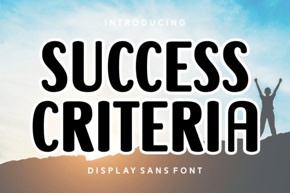 Success Criteria Font for Modern Marketing